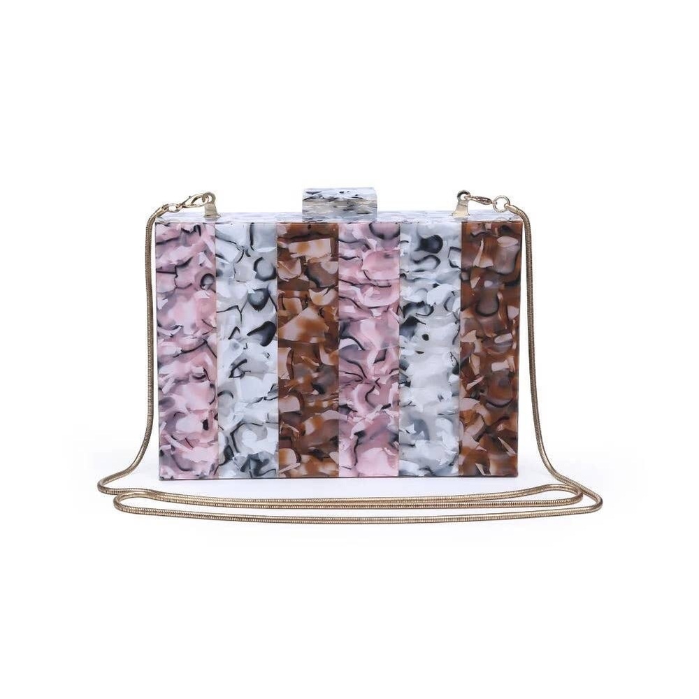 🔥HOST PICK🔥 Marbled Neopolitan Acrylic Crossbody Clutch Bag - Picture 4 of 5